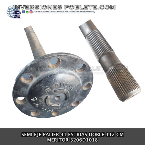 Semi Eje Palier 41 Estrías  DOBLE 112 CM