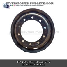 Llanta Tubular Europea 22.5 10 Hoyos