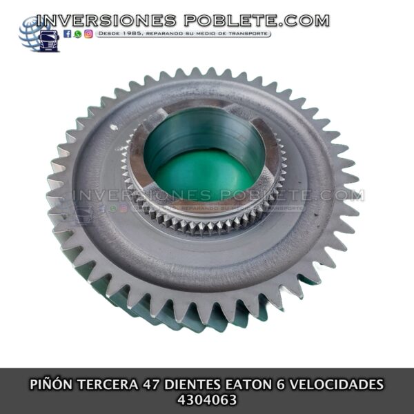 Eaton 4304063 Piñón Tercera 47 Dientes 6 Velocidades