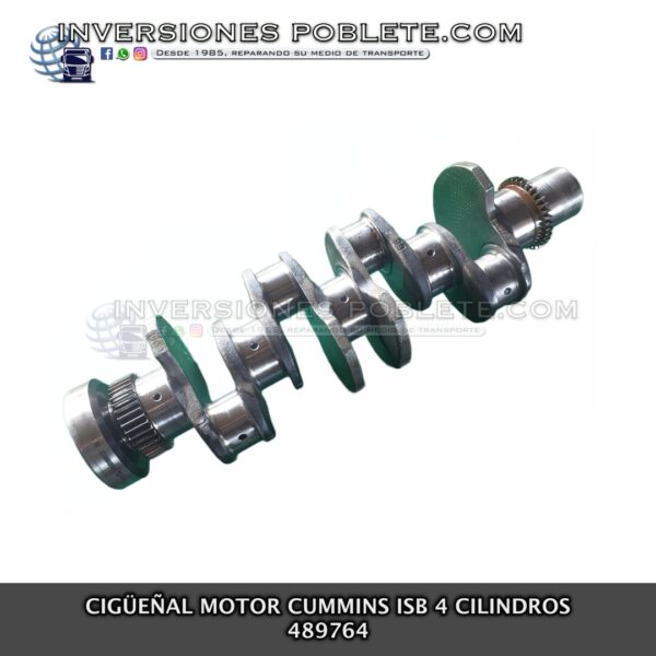Cigüeñal Motor Cummins ISB 4 Cilindros 489764