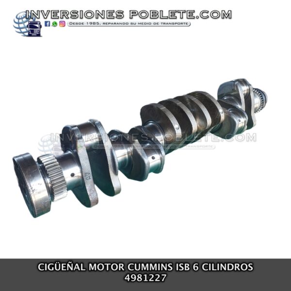 Cigüeñal Motor Cummins ISB 6 Cilindros 4981227