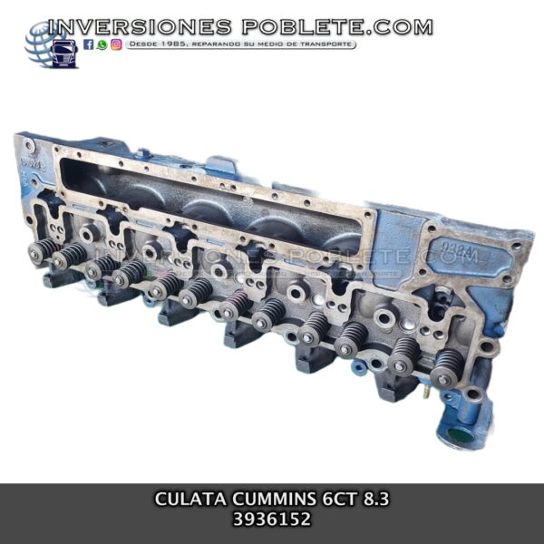 Culata Motor Cummins 6CT 8.3 6 Cilindros 3936152 - Imagen 2