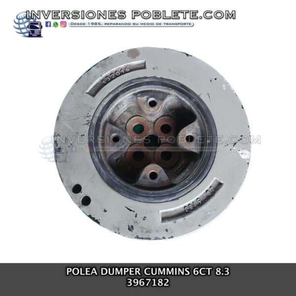 Polea Dumper Motor Cummins 6CT 8.3 3967182