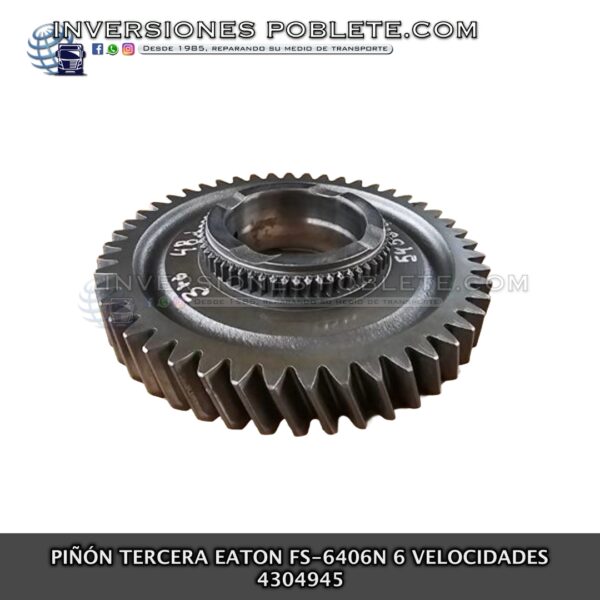 Eaton 4304945 Piñón Tercera Riel 6 Velocidades FS-6406N